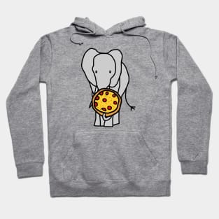 Jumbo Elephant Pizza Pi Day Food Hoodie